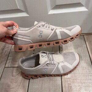 On Cloud Women's Running Shoes Cloud 5 Beige Rose Gold